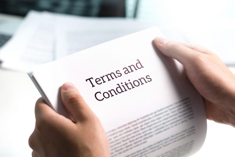 T&Cs for business