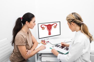Gynaecologist consultation
